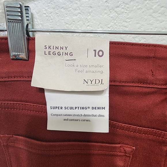 NWT NYDJ Rust Ami Skinny Legging Jeans Size 10 - Picture 4 of 9